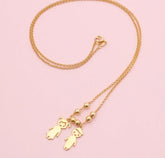 Collar de acero inoxidable para niños y niñas de JewelryDreams, diseño creativo y personalizado en estilo europeo y americano