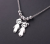 Collar de acero inoxidable con diseño creativo para niños, mujer y hombre, de la marca JewerlyDreams, estilo europeo y americano.