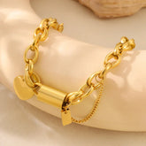 Collar de titanio versátil de JewelryDreams con colgante de corazón, diseño elegante y moderno para mujer.